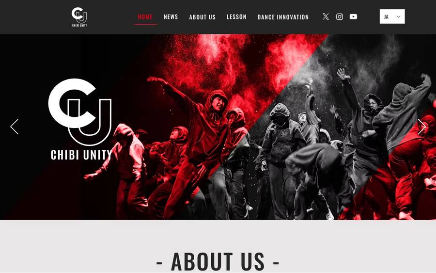 CHIBI UNITY のWebサイトのキャプチャ