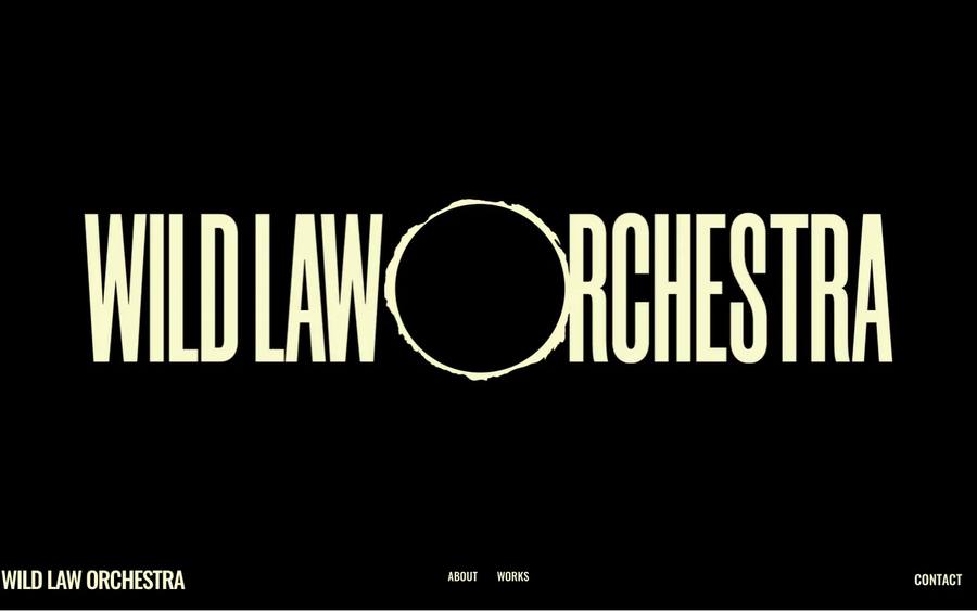 WILD LAW ORCHESTRA のWebサイトのキャプチャ